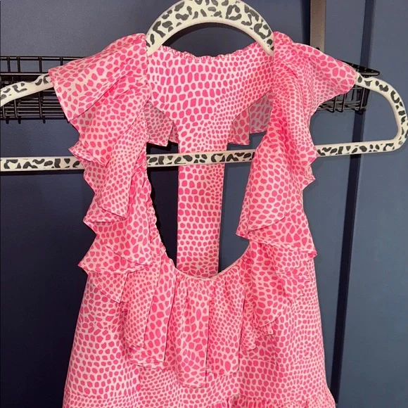 Britt Ryan Bright Pink and White Preppy dress Size 6 - Picture 2 of 6